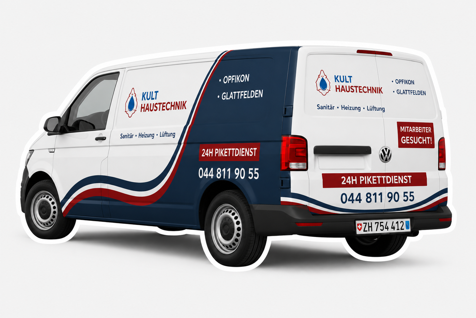 Kult Haustechnik Servicefahrzeug VW Transporter