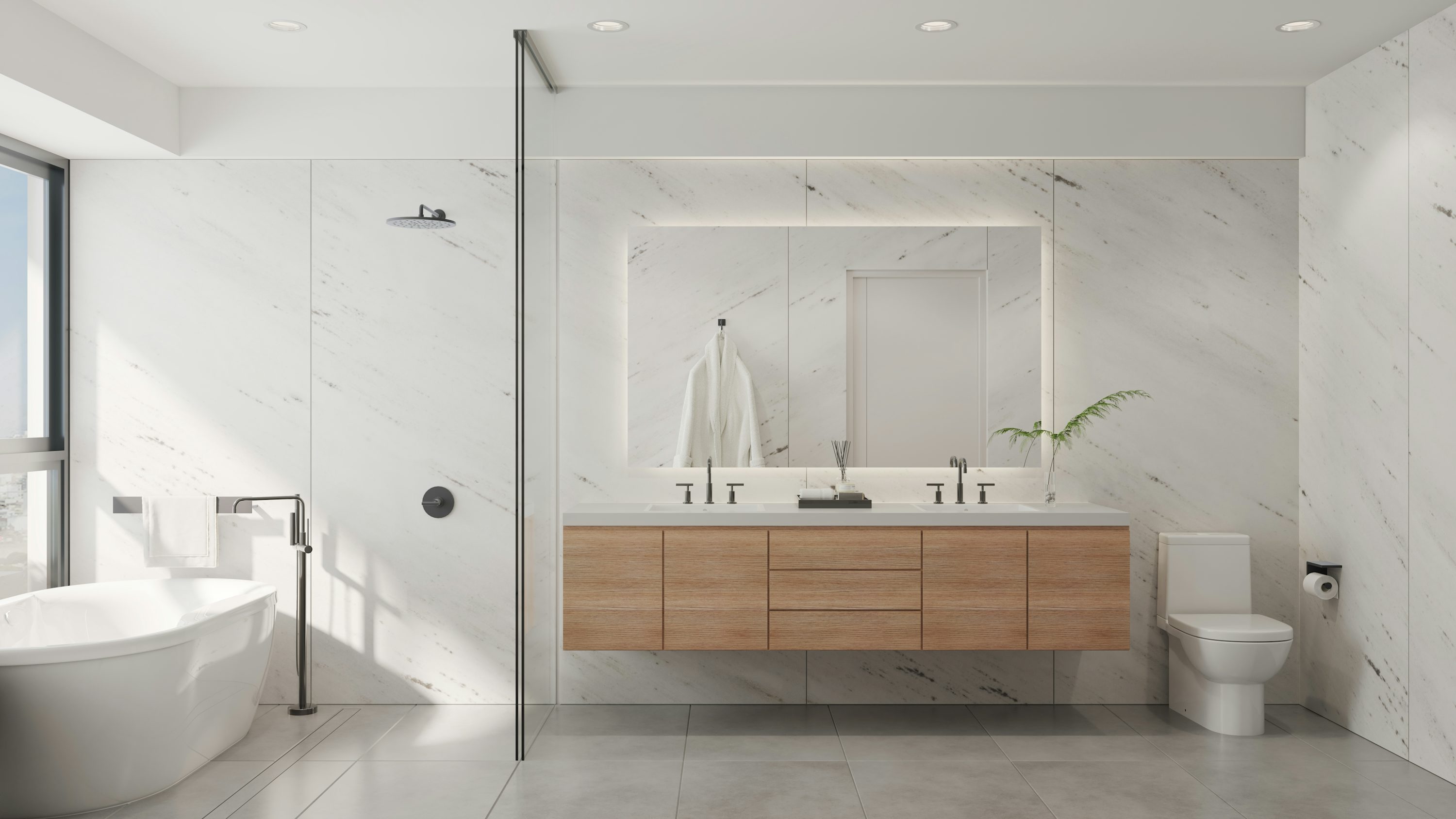 Modernes Luxus-Badezimmer von Kult Haustechnik